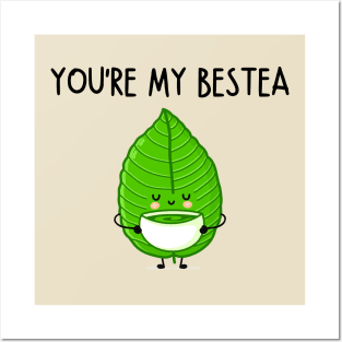 You're My Bestea Cute Platonic Friend Funny Jokes with Best Friend Posters and Art